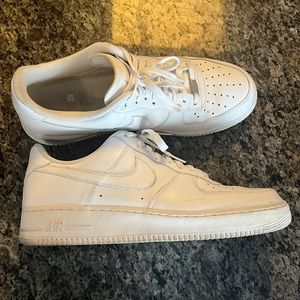 All white AF1, size 13.